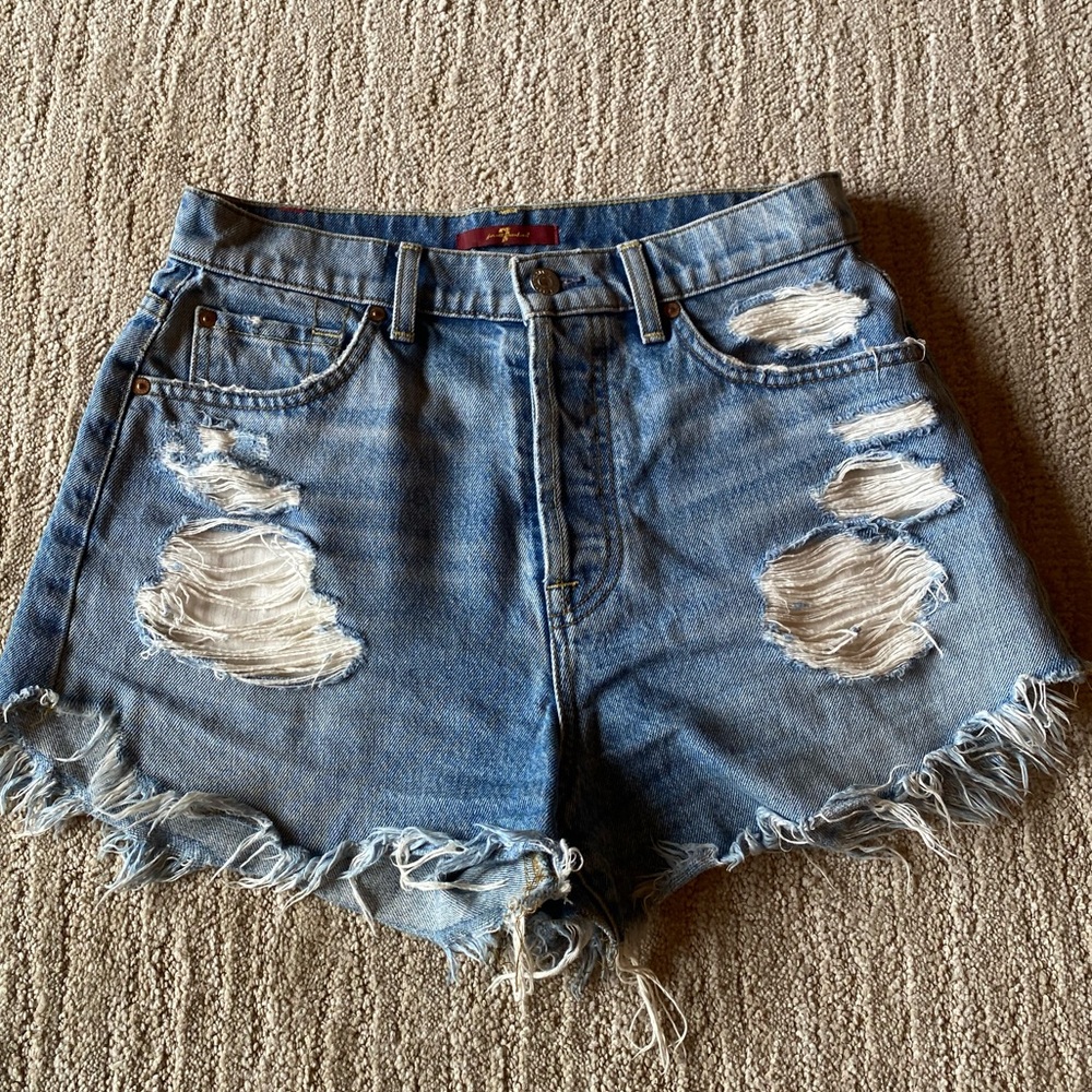 7 For All Mankind Jean Shorts